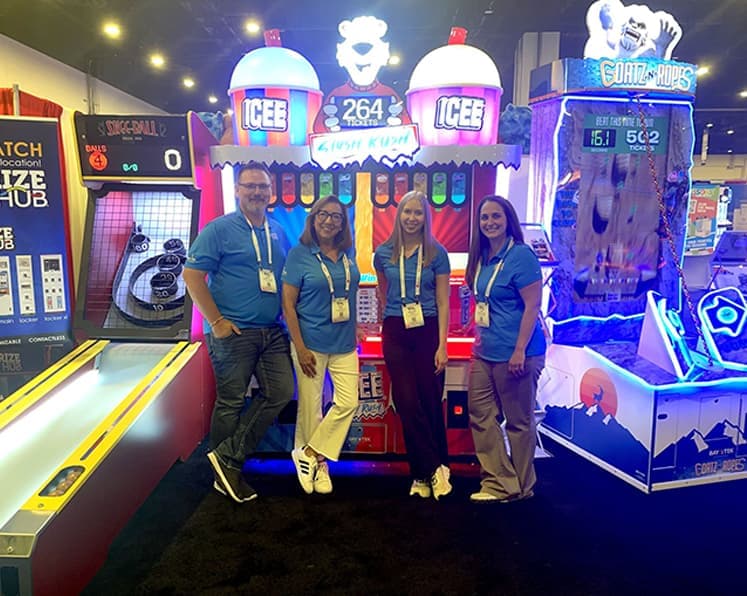 Bay Tek team members at the Bowl Expo tradeshow