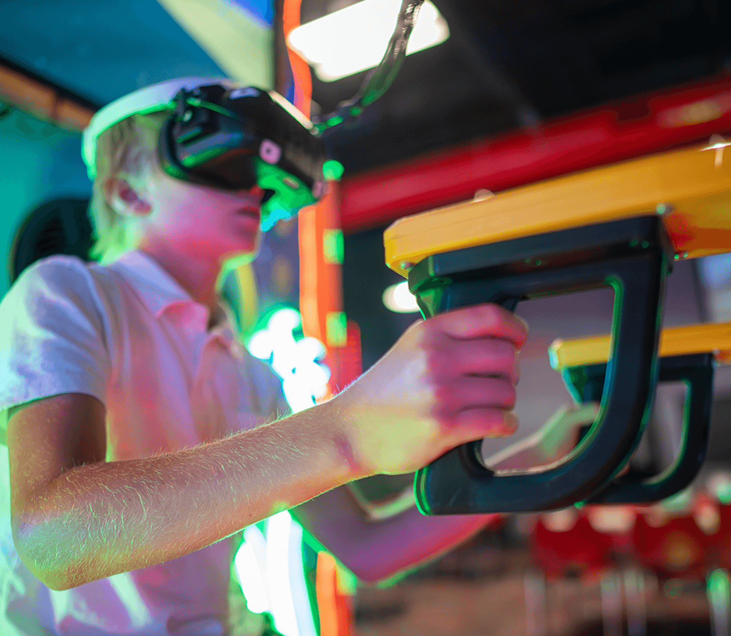 SpongeBob SquarePants Dynamic Duo Virtual Reality Game Machine Close up